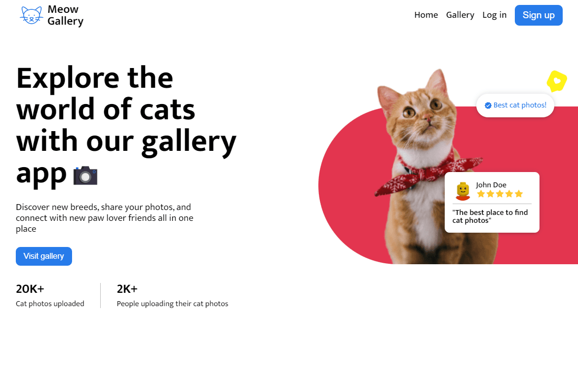 Meow Gallery Webapp